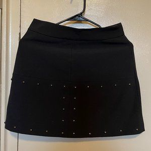 Zara Black Studded Mini Skirt - size small